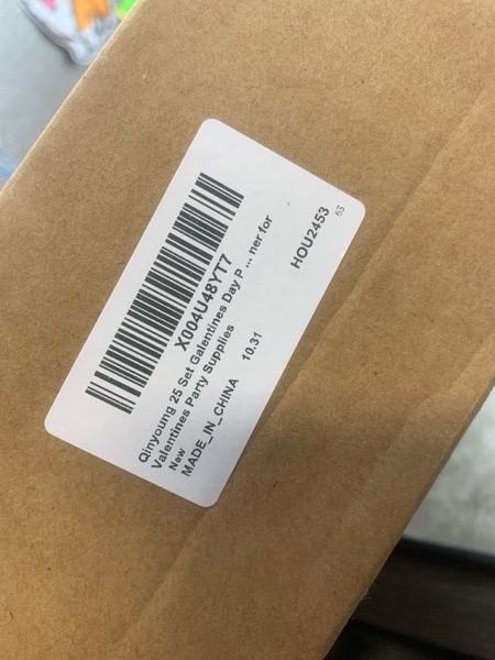 Condition photo showing New/Like New for Qinyoung 25 Set Galentines Day Party Decoration Conversation Candy Heart Tableware Set Conversation Heart Disposable Paper Plates Napkins and Cups Happy Galentines Banner for Valentines Party Supplies Colorful Hearts