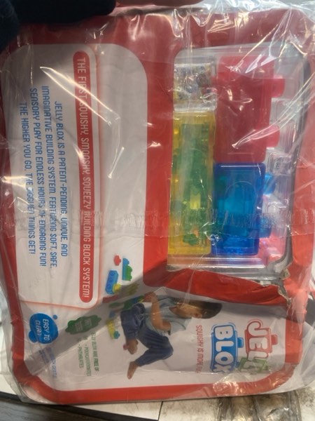 Condition photo showing New/Like New for Goliath Jelly Blox Creative Kit | Includes 20 Blocks | Toddler & Preschool Building Blocks Kids Can Squeeze, Stretch, Squish | MESH ACCREDITED | Safety Tested & Ouch-Free | Sensory Play Toy Ages 2+