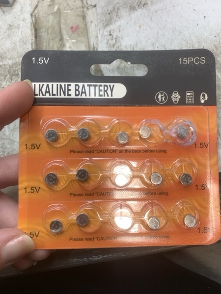 Condition photo showing New/Like New for AG4 LR626 Battery 15 Pack, Long-Lasting LR626/L626 /SR626 /377 /SR626SW Batteries Coin Cells for Watches Calculators Toys