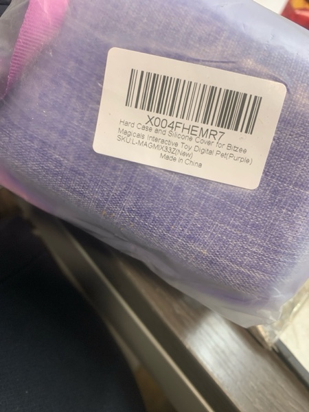 Condition photo showing New/Like New for JCHPINE Hard Carrying Case and Silicone Cover for Bitzee Magicals Interactive Digital Pet, Accessories Case for Bitzee Magicals Virtual Electronic Pets (Purple)