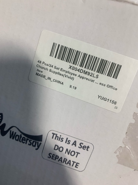 Condition photo showing New/Like New for 48 Pcs Christmas Employee Appreciation Gifts Bulk Thank You Gifts Include 24 Inspirational Notebooks with Sticky Note 24 Ballpoint Pen, Christmas Coworker Gift for Staff Team Office(Vivid)
