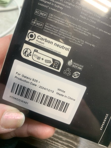 Condition photo showing New/Like New for CASEKOO Patented Magnetic Ring Stand for Samsung Galaxy S25 Plus Case [16FT Military Drop Protection] [Compatible with MagSafe] Matte Translucent Slim S25 Plus Case 6.7'' 2025, Translucent White Samsung Galaxy S25 Plus Case White