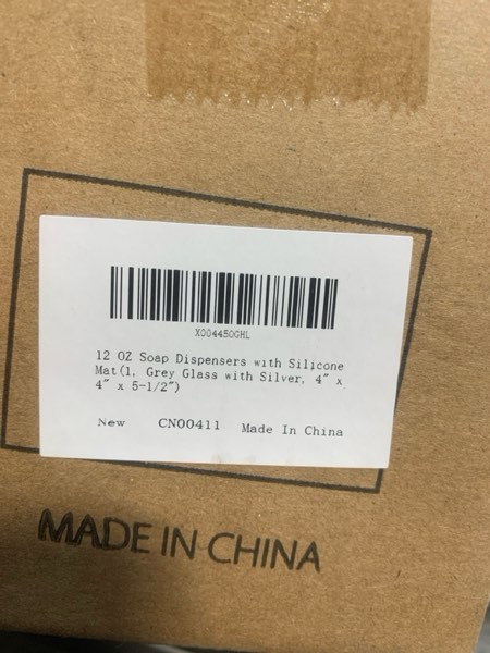 Condition photo showing New/Like New for 12 OZ Soap Dispensers with Silicone Mat, for Kitchen and Bathroom Contertop Wash Hand Liquid, Dish D