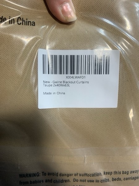 Condition photo showing New/Like New for Gwine Blackout Curtains for Living Room 63 Inch Long, Thermal Insulated Window Treatment Black Out C