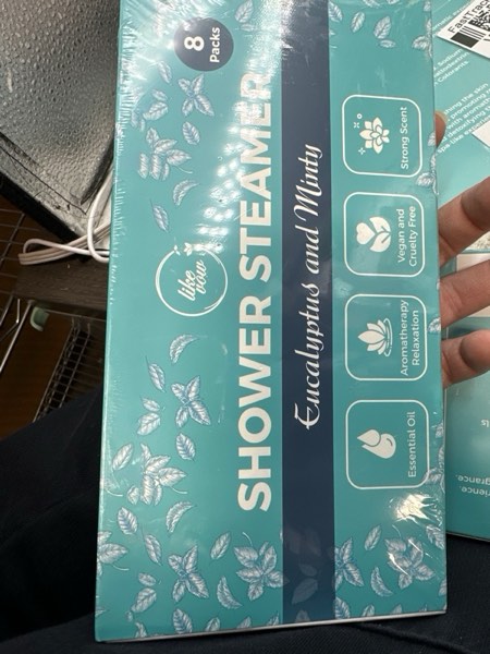 Condition photo showing New/Like New for Shower Steamers Aromatherapy - 8 Pack Eucalyptus Shower Steamers for Women & Men with Essential Oils, Natural Stress Relief & Self Care Shower tablets for Spa, Mothers Day Gift, Birthday and Christmas 1.05 Ounce (Pack of 8)