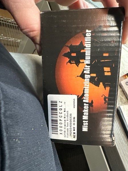 Condition photo showing New/Like New for AGPTEK Aluminum Mist Maker Fog Maker for Water Fountain Pond Rockery Fishtank Vase Birdbath Silver