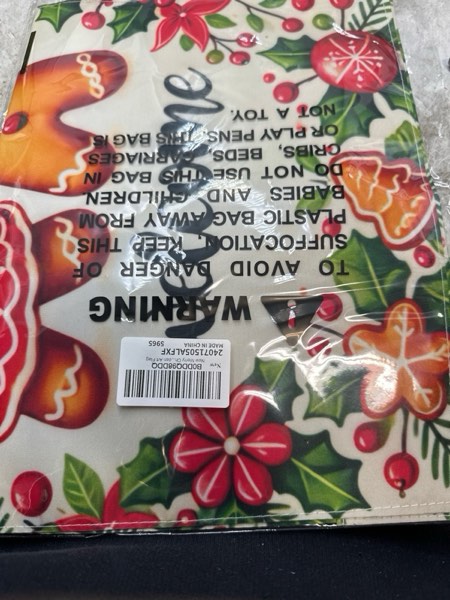 Condition photo showing New/Like New for New Merry Christmas Gingerbread Man Garden Flag Mr & Mrs Gingerbread Couple Home Sweet Home Garden Flag Double Sided 12" x 18" Small Garden Art Flag