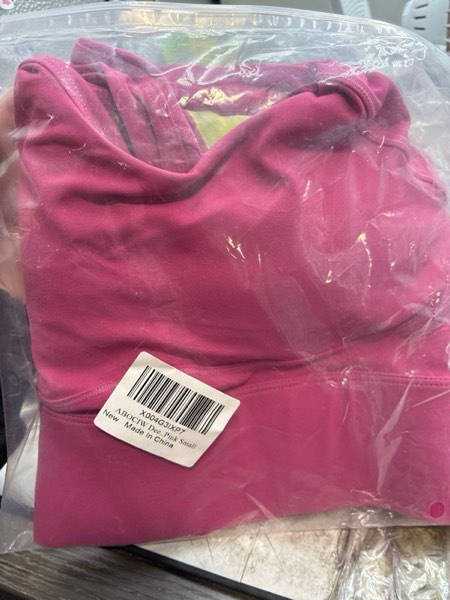 Condition photo showing New/Like New for (Size S) ABOCIW Longline Sports Bra for Women V Back Wireless Padded Medium Support Yoga Bra Workout Crop Tank Tops Medium #1 Pink