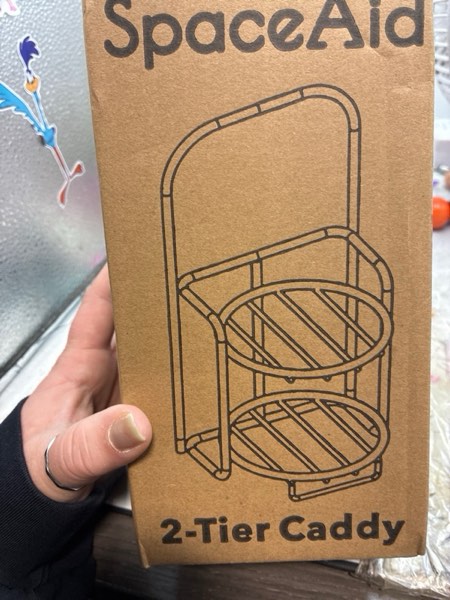 Condition photo showing New/Like New for SpaceAid 2 Tier Shampoo Bar Holder for Shower, Self Draining Soap Bar Holders Caddy for Bathroom Wall and Kitchen Sink, Shampoo Bar Dish Rack, Stainless Steel Bar Soap Holder (Black)