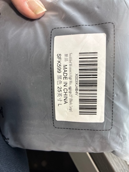 Condition photo showing New/Like New for (Size L) Soothfeel Women's High Waisted Yoga Workout Leggings 25" 28" 25 Inch Large Black