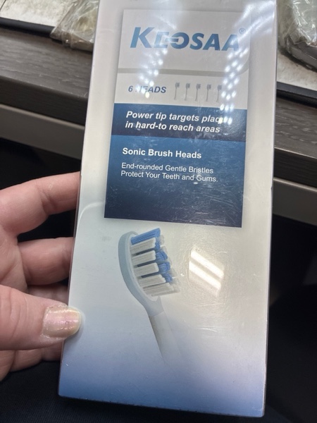 Condition photo showing New/Like New for Replacement Toothbrush Heads for Philips Sonicare Electric Toothbrush, 2-in-1 Tongue Cleaner, 6 Pack, Ice Blue,Suitable for Philips Sonicare Heads, C2, C1, C3, W1, W2, W3, G1, G2, G3 Blue & White 1 Count (Pack of 6)