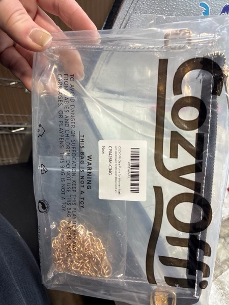 Condition photo showing New/Like New for Clear Bag Stadium Approved: Suit for Quick Security Check - Small Transparent Purse for Women