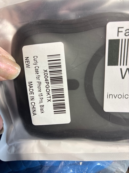 Condition photo showing New/Like New for Hualele Magnetic for iPhone 15 Pro Case, Compatible with MagSafe, Military Grade Dropproof Translucent Matte Back Cute Curly Wave Edge Slim Phone Case 15 Pro, Black Black iPhone 15 Pro