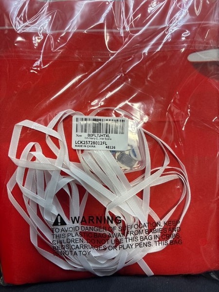 Condition photo showing New/Like New for IVN Christmas Garage Door Cover Decoration 13x6ft Snowy Night Trees with Ornaments Blue Holiday Christmas Garage Door Banner Home Door Front Yard Decor for Xmas Eve Holiday Outdoor Blue Snowy Pines Ornaments