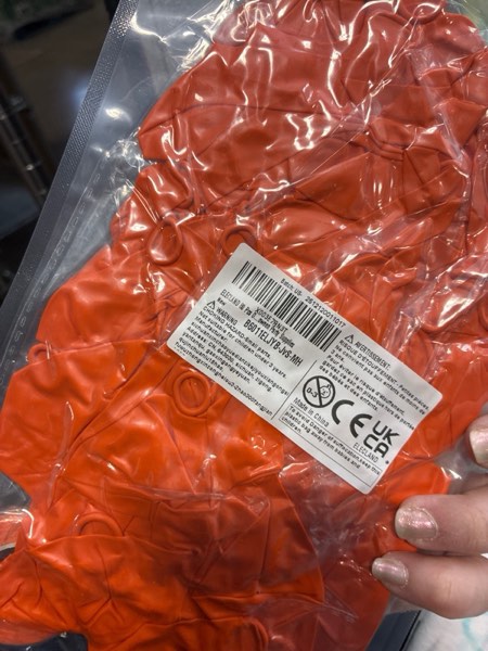 Condition photo showing New/Like New for ELECLAND 80 Pcs Orange Balloons 5/12inch Orange Party Balloons Matte Orange Latex Balloons for Wedding Birthday Halloween Party Supplies