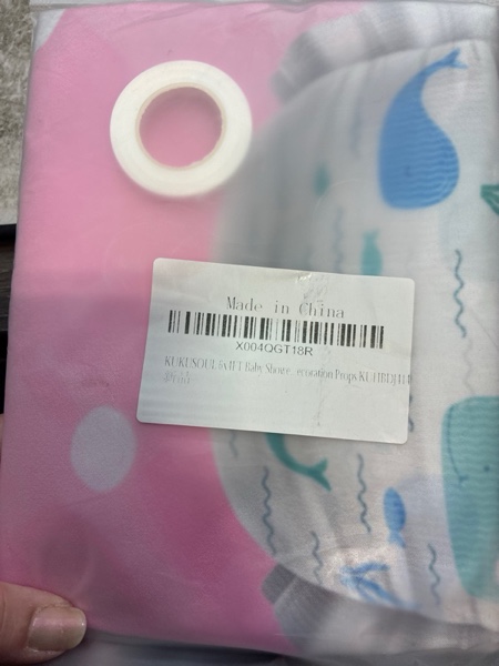 Condition photo showing New/Like New for Gender Reveal Backdrop Diaper Baby Shower Backdrop Pink Blue Balloon Photo Background for Gender Reveal Party Decorations Baby Shower Party Supplies KUBYW231 Customsize