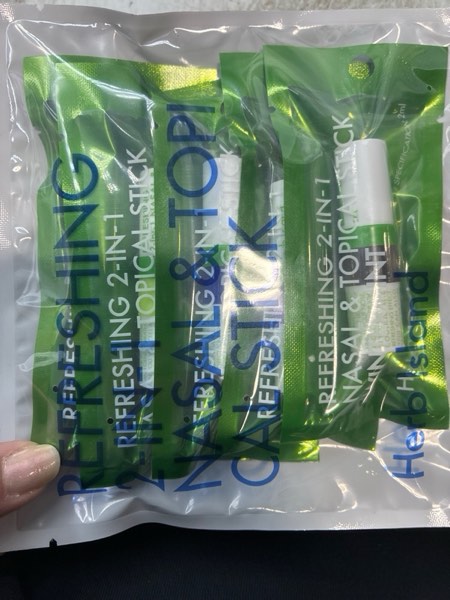 Condition photo showing New/Like New for Herb Island 2 in 1 Nasal Stick Inhaler, Nose Refreshing VapoInhaler, Essential Oil Rub, On-The-Go, Freshing, Focus, Awake (5 Pack Mix) Assorted (5 Flavors)