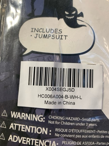 Condition photo showing New/Like New for (Large) Christmas Gifts Kids Full Body Black Spandex Suit - Unisex Stretch Costume for Halloween, Dress-Up Fits Ages 4–10 Monster Branch 8-10 Years