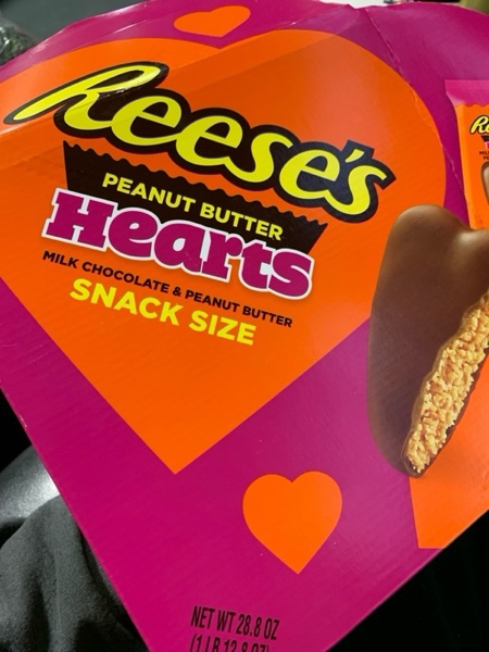 Condition photo showing New/Like New for REESE'S Milk Chocolate Peanut Butter Snack Size Hearts