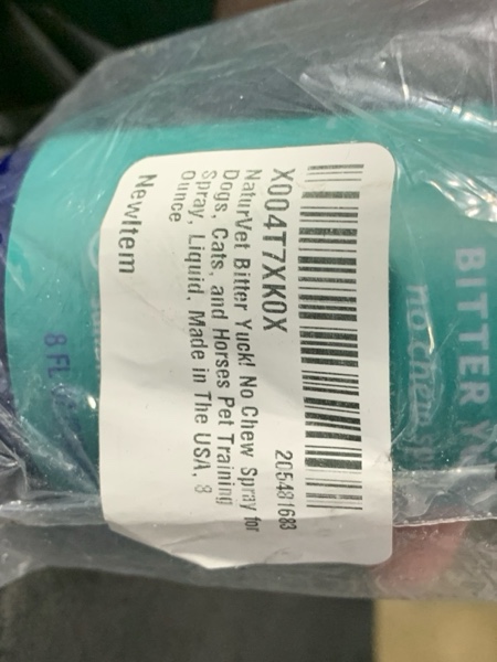 Condition photo showing New/Like New for NaturVet Bitter Yuck! No Chew Spray for Dogs, Cats, and Horses Pet Training Spray, Liquid, Made in The USA, 8 Ounce