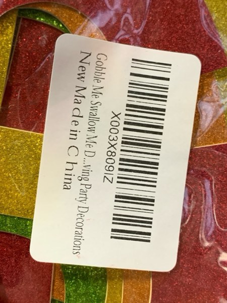 Condition photo showing New/Like New for Gobble Me Swallow Me Decorations Friendsgiving Decorations Thanksgiving Dinner DecorationsThank You Banner Happy Thanksgiving Banner Friendsgiving Party Decorations