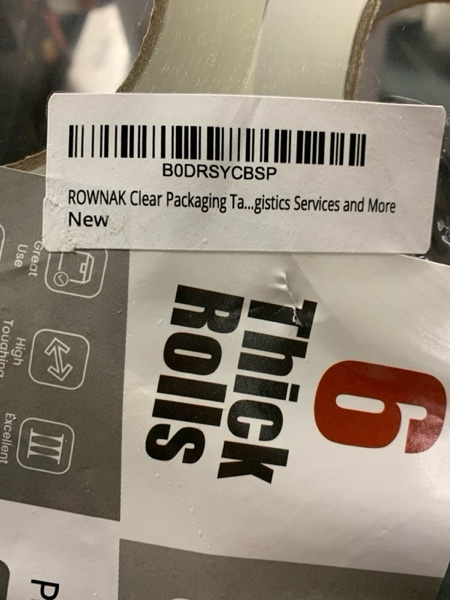 Condition photo showing New/Like New for Clear Packing Tape 6 Rolls - Heavy Duty Packaging Tape 2.0mil Thick, 2.0 in. Wide x 110 Yards - Strong Adhesive, Silent, Reliable Package Tape for Home Office Shipping Moving Sealing 6rolls/ 2.0mil/ 110yard 6