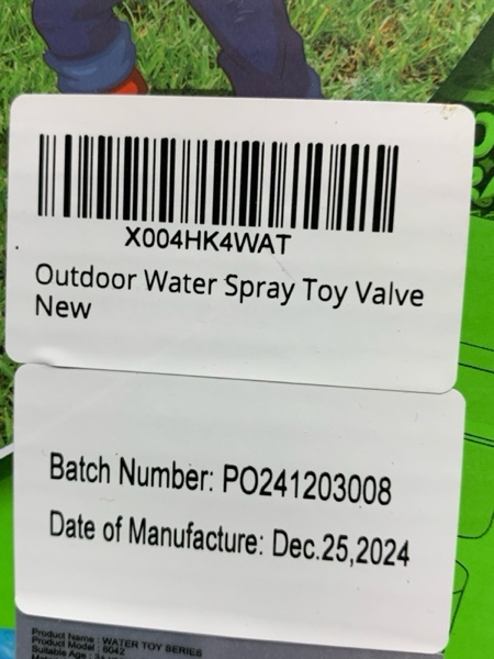 Condition photo showing New/Like New for VATOS Warer Valve for Sprinkler Toy, Adjustable Control Water Flow/Pressure for Kids Splash Game, with 6.5FT/2M Hose, 3 Hose Clamps, Universal Connector | Compatible Summer Outdoor Water Sprinkler Toy