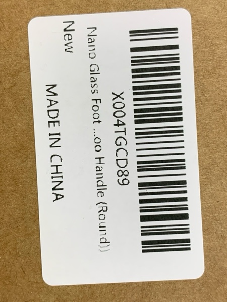 Condition photo showing New/Like New for Nano Glass Foot File for Callus Remover, Highly Effective Hard and Dead Skin Remover for Cracked and Dry Heels (Bamboo Handle (Round))