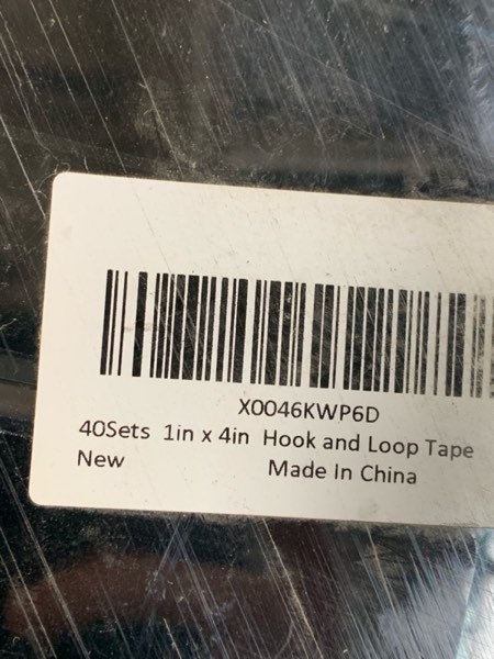 Condition photo showing New/Like New for 40Sets-1x4 inch Hook&Loop Strips with Adhesive, Black Command Strips with Backing, Heavy Duty Adhesive Fasten Mounting Tape for Home Office School and Crafting 1in x 4in-black-40 Sets