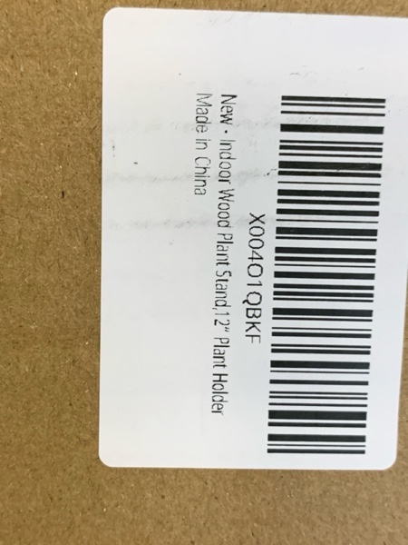 Condition photo showing New/Like New for Plant Stand Indoor with Wheels - Plant Caddy 12 Inch Small Wood Outdoor Plant Stands for Patio Rolling Plant Dolly with Lockable Wheels for Heavy Duty,2 Pack