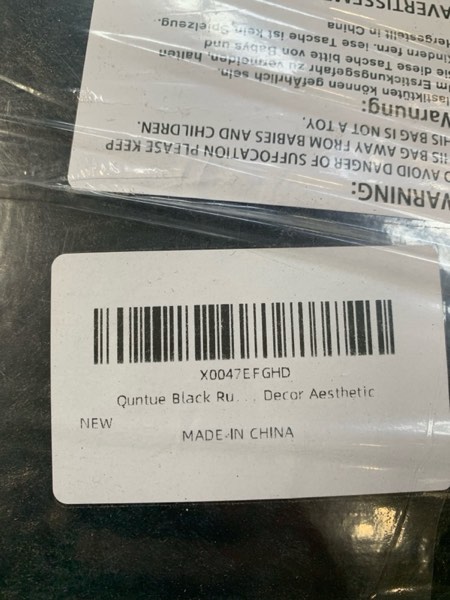 Condition photo showing New/Like New for Black Rug for Bedroom, Soft Shaggy Modern Shag 4x6 Area Rugs for Living Room, Upgrade Non-Slip Plush Fluffy Carpet for Kids Boys Girls Room Dorm Home Decor Aesthetic 4' x 6' (Rectangular) Black