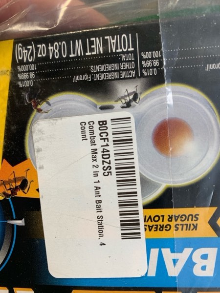 Condition photo showing New/Like New for Combat Max 2 in 1 Ant Bait Station, 4 Count