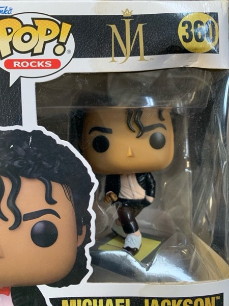 Condition photo showing New/Like New for Funko POP! Rocks: Michael Jackson - (Billie Jean) - Collectable Vinyl Figure - Gift Idea - Official Merchandise - for Kids & Adults - Music Fans - Model Figure for Collectors and Display