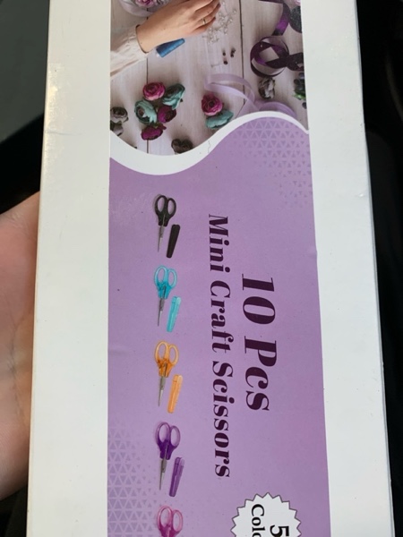 Condition photo showing New/Like New for 10 Pcs Small Scissors All Purpose, Stainless Steel Sharp Mini Detail Craft Scissors with Protective Cover for Embroidery, Paper Cutting, Sewing, Knitting, Crafting, 3.5"