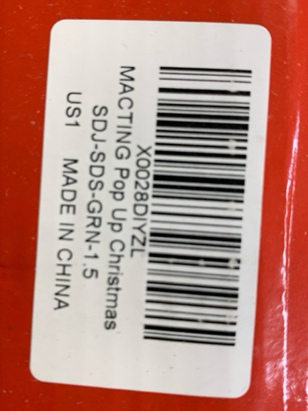 Condition photo showing New/Like New for MACTING Pop Up Christmas Tree with 50 LED Lights 5FT Collapsible Tinsel Pencil Tree Easy-Assembly Coastal Glitter Artificial Tree for Porch Apartment Corner Home Party Indoor Xmas Decorations,Green Green 5ft