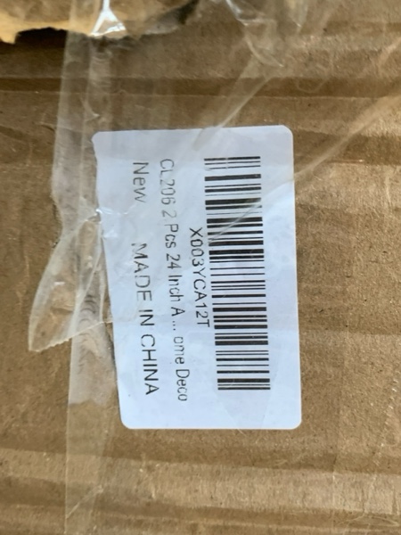 Condition photo showing As Is for CKE 2 Pcs 24 Inch Artificial Fall Tree Lighted Maple Tree Battery USB Operated w/Timer, 24 LED Thanksgiving Decorations Table Lights Tree for Autumn Wedding Party Gift Indoor Outdoor Harvest Home Deco