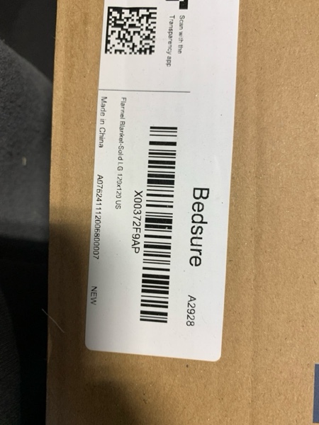 Condition photo showing New/Like New for Bedsure GentleSoft Oversized King Big Blanket 120"x120" - Extra Large Soft Fleece Blankets for Bed, Sofa, Couch, Travel, Camping, Party, Giant Huge Throws, 10'x10', Navy 03 - Navy Large (120" x 120")