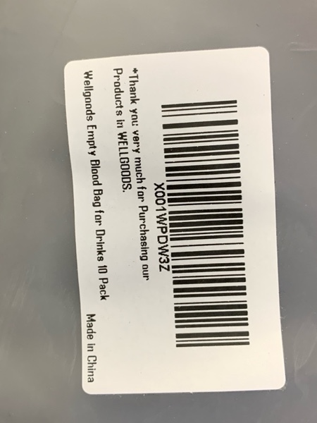 Condition photo showing New/Like New for 10 Pack Blood Bag for Drinks Pouches Mug Empty Vampire Diary Halloween Food Safe Reusable Drink Containers Bags Cups for Christmas Juice Party Nursing Birthday