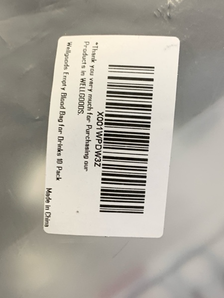 Condition photo showing New/Like New for 10 Pack Blood Bag for Drinks Pouches Mug Empty Vampire Diary Halloween Food Safe Reusable Drink Containers Bags Cups for Christmas Juice Party Nursing Birthday