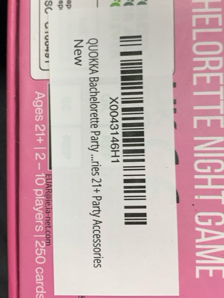 Condition photo showing New/Like New for QUOKKA Bachelorette Party Games - 250 Cards Bachlorette Gifts for Bride 5 Categories 21+ Party Accessories Girls Night