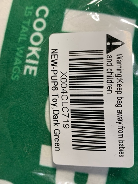 Condition photo showing New/Like New for PUP Pouch Funny Parody Dog Toy | Plush Squeaky & Durable | Interactive Chew Toy for Small, Medium & Large Dogs | Upgraded Tough Fabric | Puppy Gift | Stuffed Novelty Crinkle Toy | Cool Pet Present Dark Green