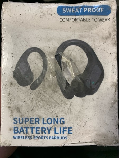Condition photo showing New/Like New for Bluetooth Headphones, Wireless Earbuds, Ear Buds with Noise Canceling, IPX7 Waterproof Earphones, 80hr Playtime, LED Power Display, LED Power Display for Gym/Workout/Sport
