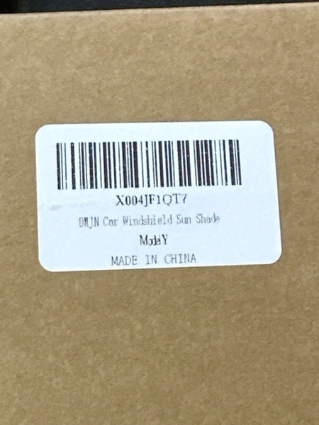 Condition photo showing New/Like New for [2025 Upgrade] DMJN Designed for Tesla Model Y/3 Windshield Sun Shade Car, [100% Sun Bolck & UV Reflective] Keep Car Cool & Interior Protection Sunshade, Fit for Tesla Model Y/3(2016-2025)
