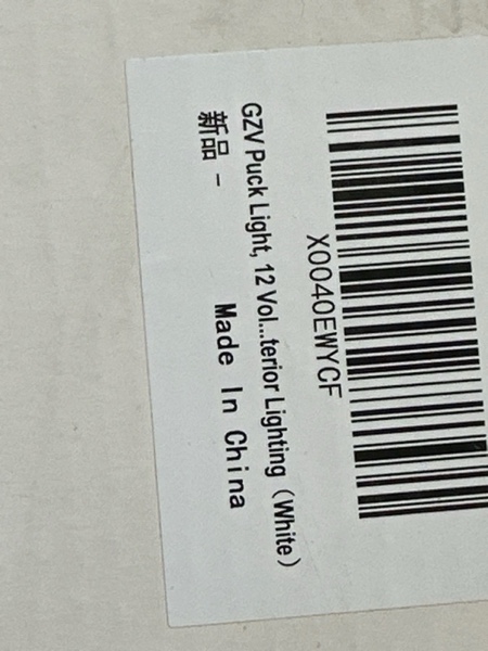 Condition photo showing New/Like New for GZV RV Puck Light, RV Recessed Ceiling Light, DC 12V LED Light for Under Cabinet Camper Van Truck Motorhome Interior Lighting, 6 Pack (3000K with White Finish Warm White) White Finish Warm White 6 Pack