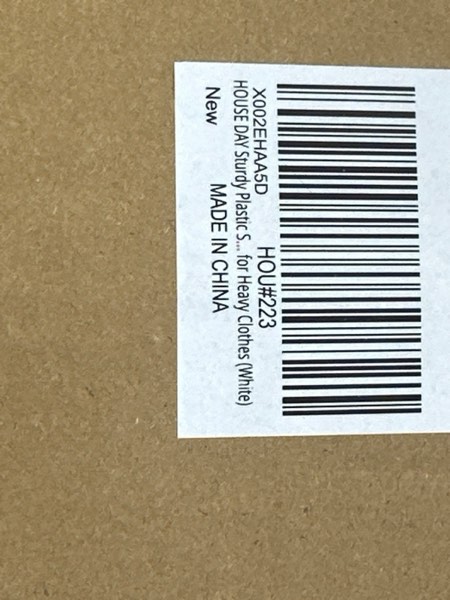 Condition photo showing New/Like New for HOUSE DAY Sturdy Plastic Space Saving Hangers Cascading Hanger Organizer Pack of 20 Closet Space Saver Multifunctional Hangers for Heavy Clothes (White) White 20 Pack