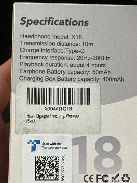 Condition photo showing New/Like New for Translation Earbuds Real Time Language Translator Earbuds with 144 Languages, OWS Wireless Earbuds Noise-Canceling, Long Battery Life for Travel & Business Learning Ideal Compatible with iOS & Android Black