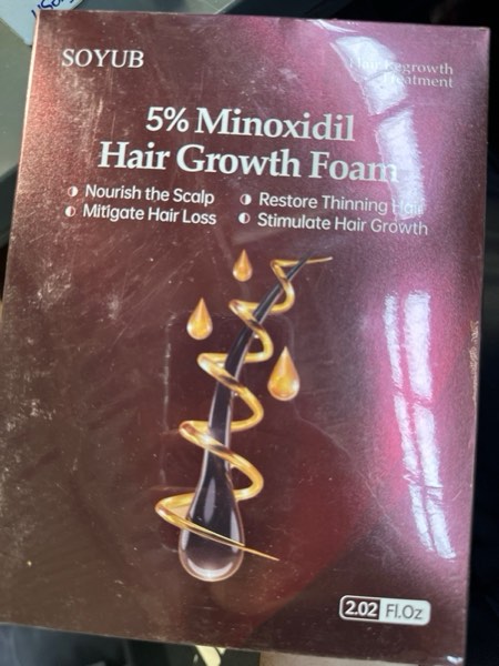 Condition photo showing New/Like New for 5% Minoxidil for Men and Women, Minoxidil Foam for Women Hair Growth, Topical Hair Loss Treatment, Promotes Hair Regrowth Fuller and Thicker, Unscented