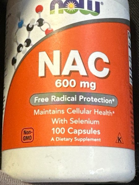 Condition photo showing New/Like New for NOW Supplements, NAC (N-Acetyl Cysteine) 600 mg with Selenium 100 Capsules
