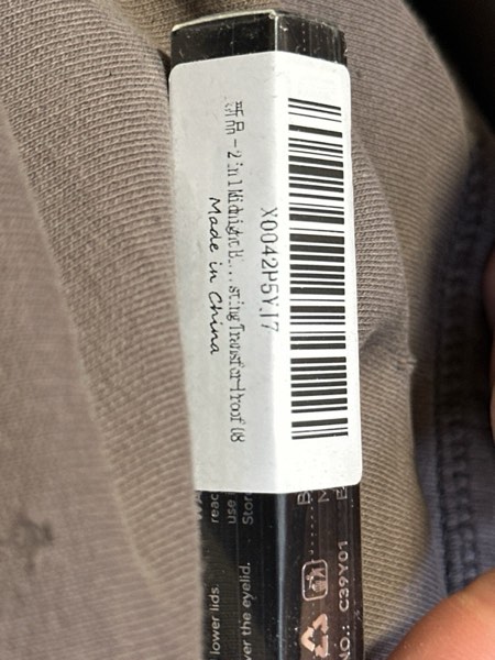 Condition photo showing New/Like New for 2 in 1 Midnight Black Eyeliner Pencil Eyeshadow stick Cream Shimmer Smooth Eye Makeup Sharpenable Multi-Use Longwear Eyeliner Pencil Eye shadow waterproof Long-Lasting Transfer-Proof 08 Midnight black # 08