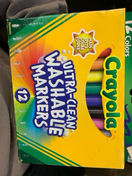Condition photo showing New/Like New for Crayola Ultra-Clean Washable Markers, 12 count